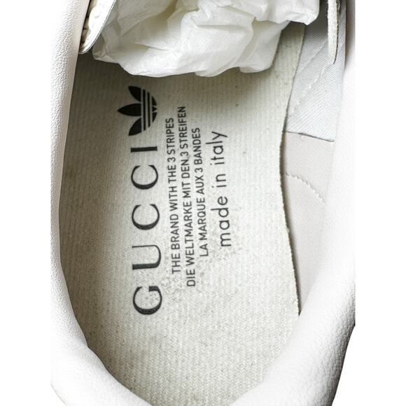 GUCCI X ADIDAS Gazelle Vintage GG Monogram Mens Sneakers Size 8 / 40(EU) - Picture 7 of 11